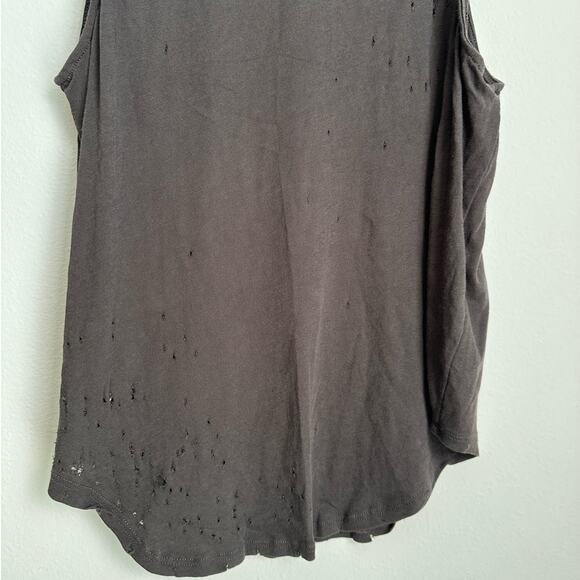 Chaser Distressed ACDC Gray Tank Top Size Large - Picture 6 of 7